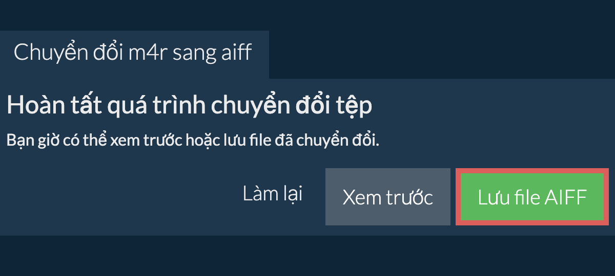 Chuyển đổi thành AIFF