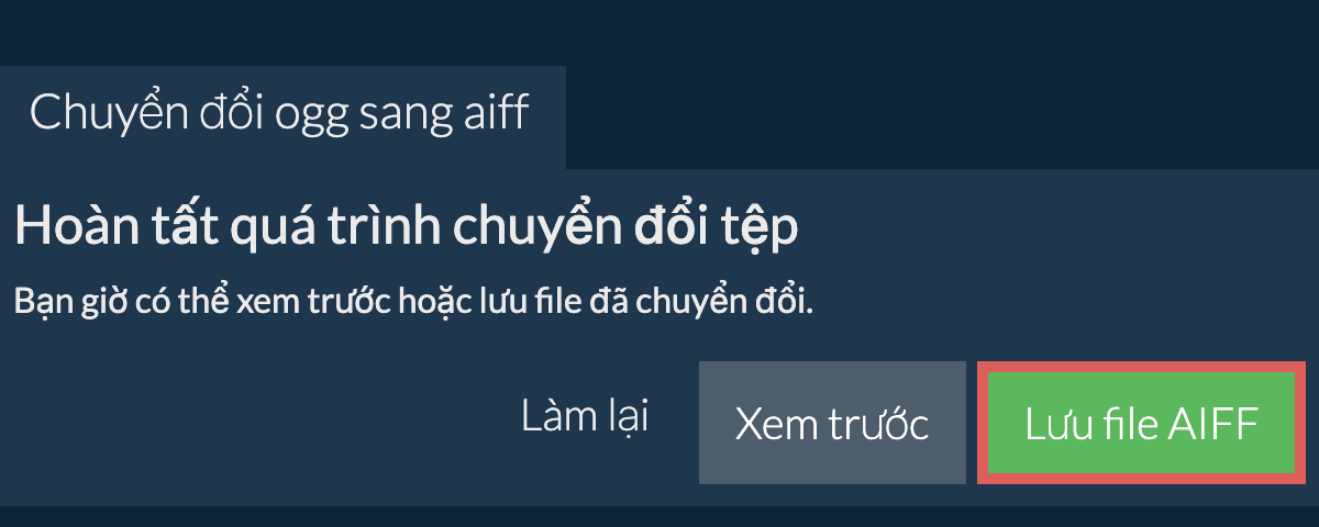 Chuyển đổi thành AIFF