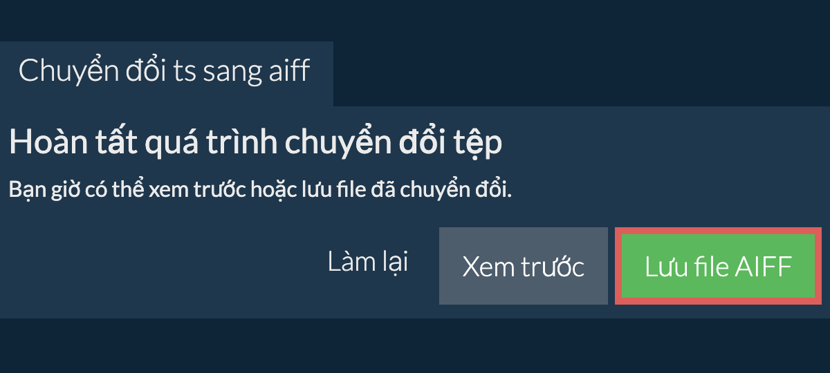 Chuyển đổi thành AIFF