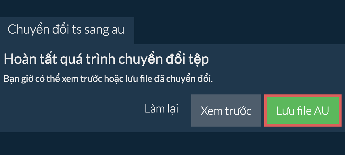 Chuyển đổi thành AU