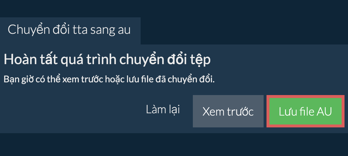 Chuyển đổi thành AU