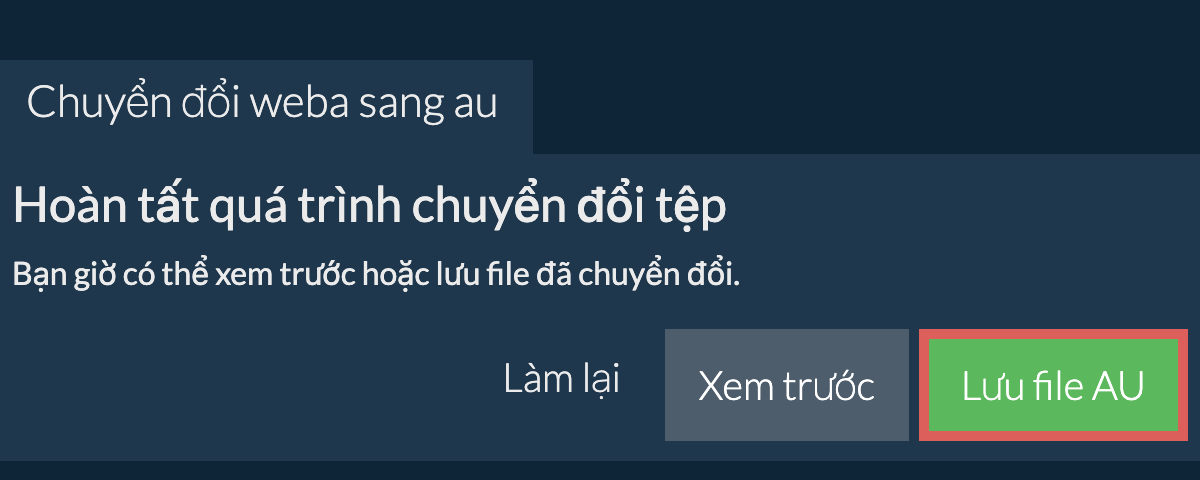 Chuyển đổi thành AU