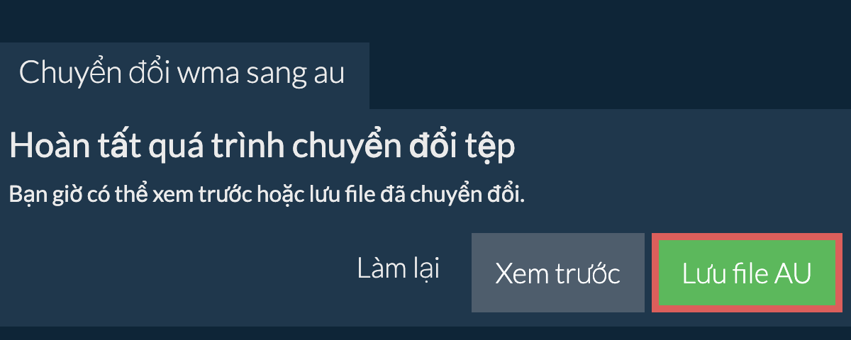 Chuyển đổi thành AU