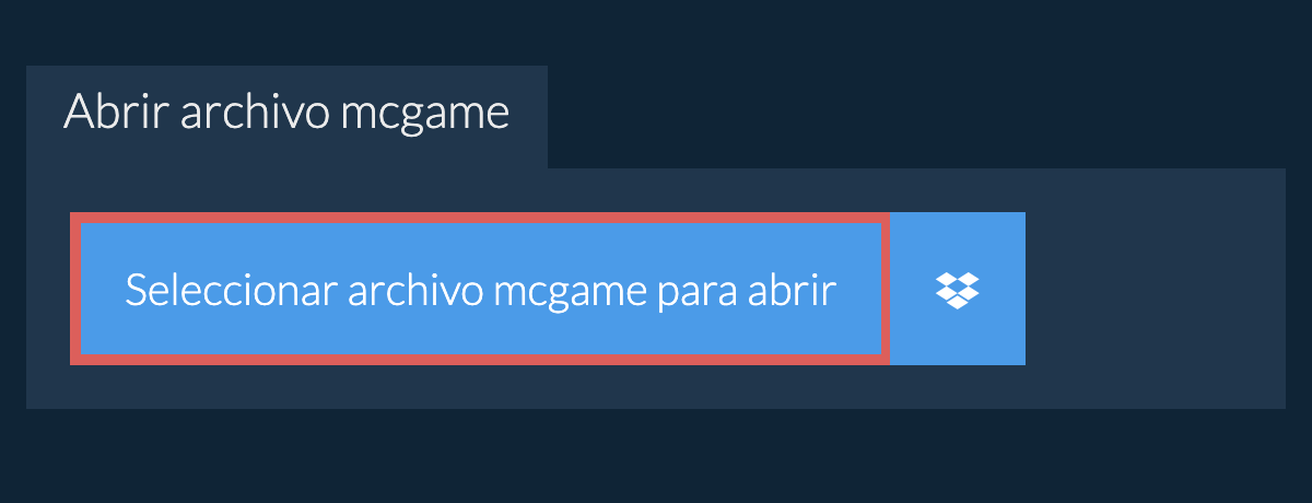 Abrir archivo mcgame