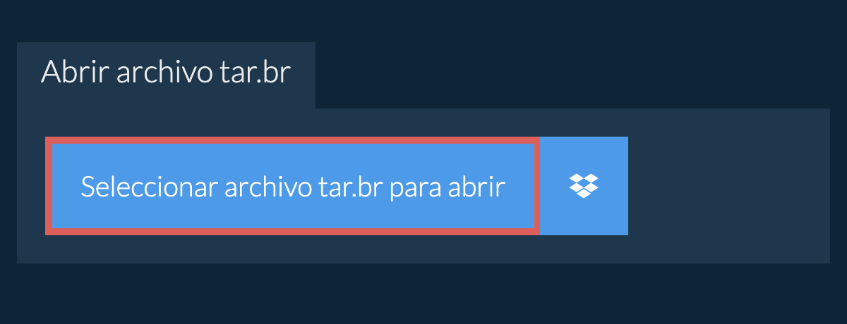 Abrir archivo tar.br