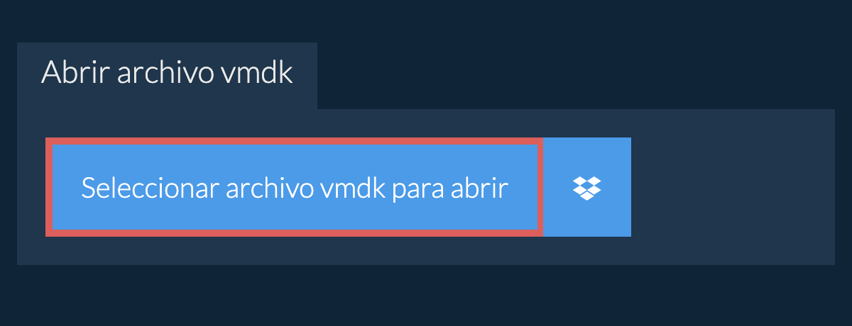 Abrir archivo vmdk