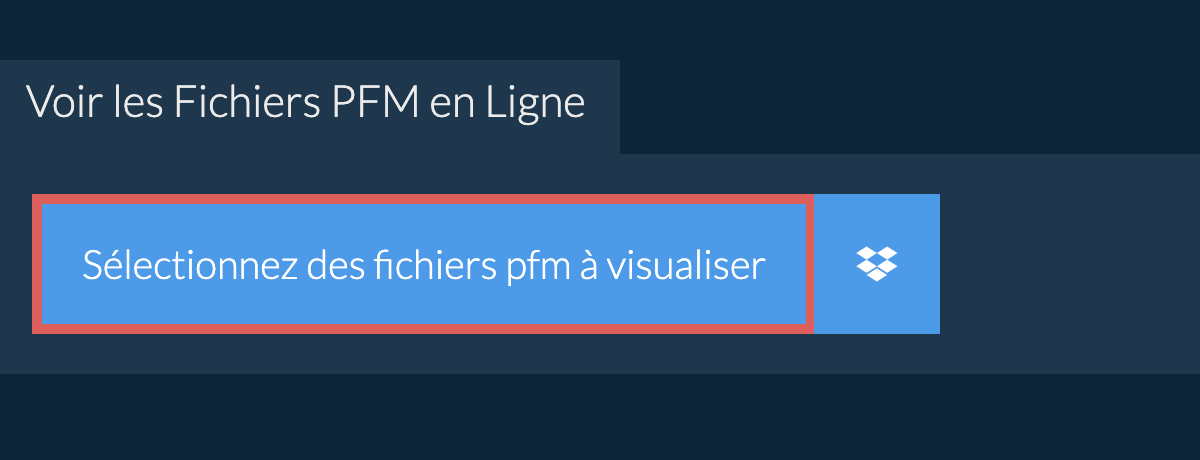 Voir les Fichiers pfm en Ligne