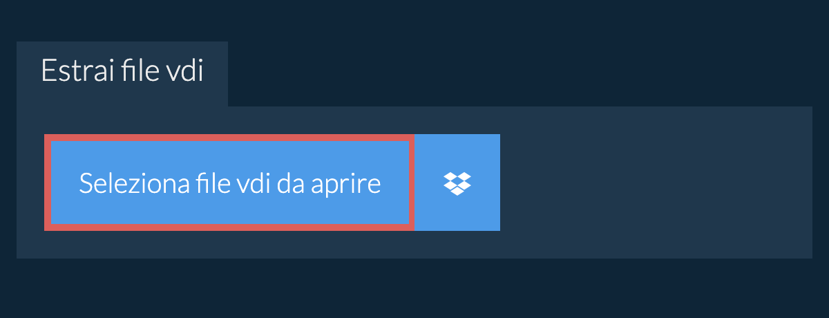 Estrai file vdi