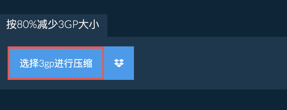 按80%减少3gp大小