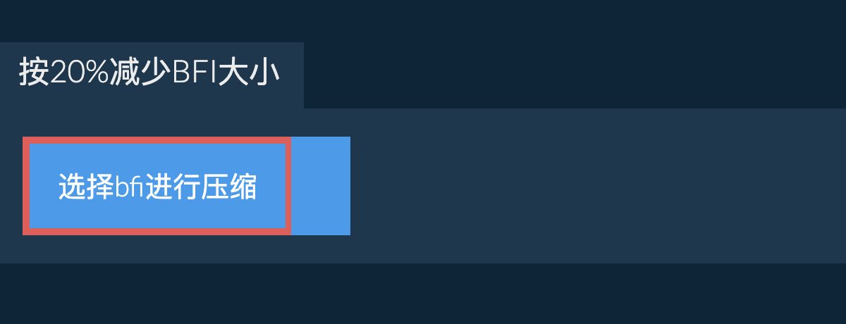 按20%减少bfi大小