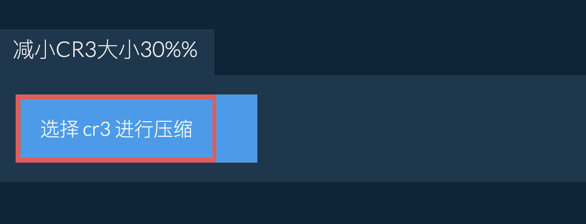 减小cr3大小30%%