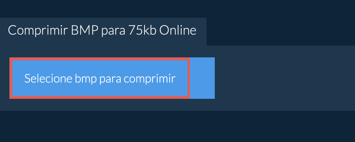 Comprimir bmp para 75kb Online