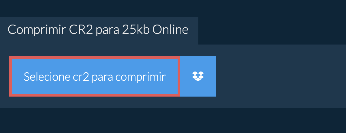 Comprimir cr2 para 25kb Online