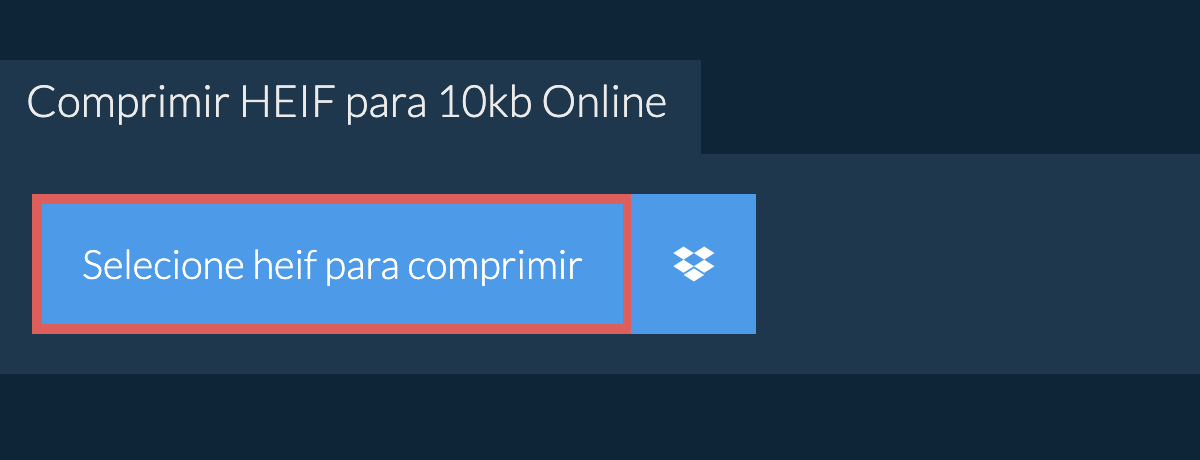 Comprimir heif para 10kb Online