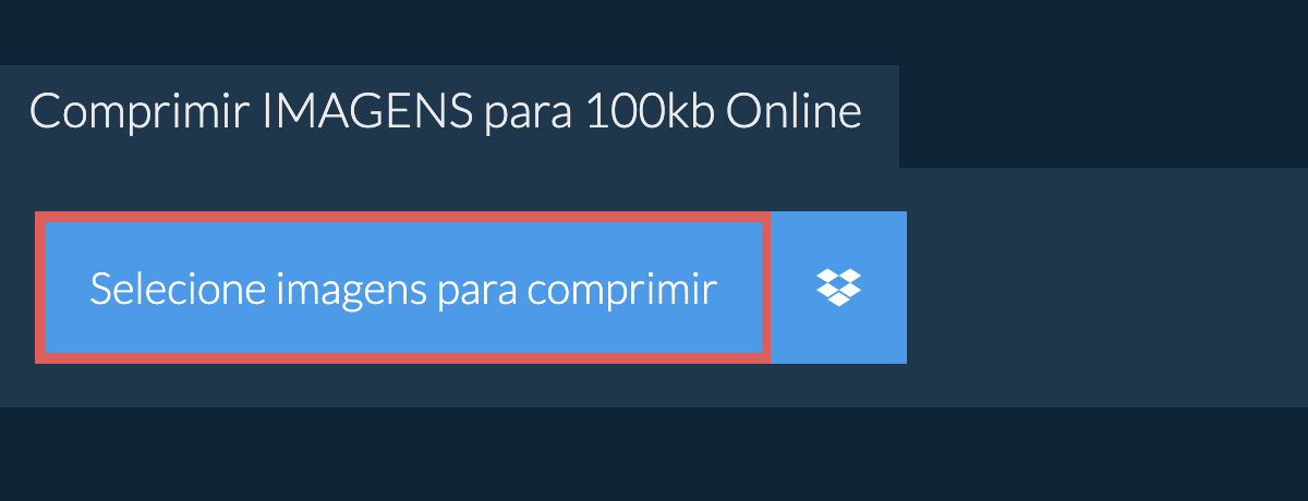 Comprimir imagens para 100kb Online