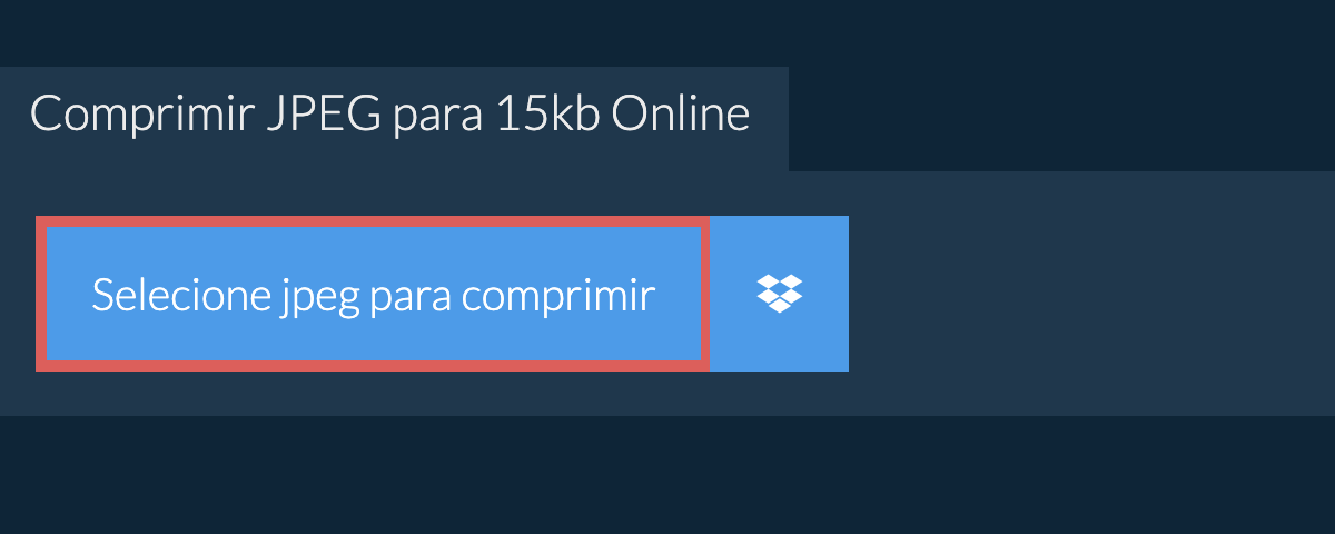 Comprimir jpeg para 15kb Online