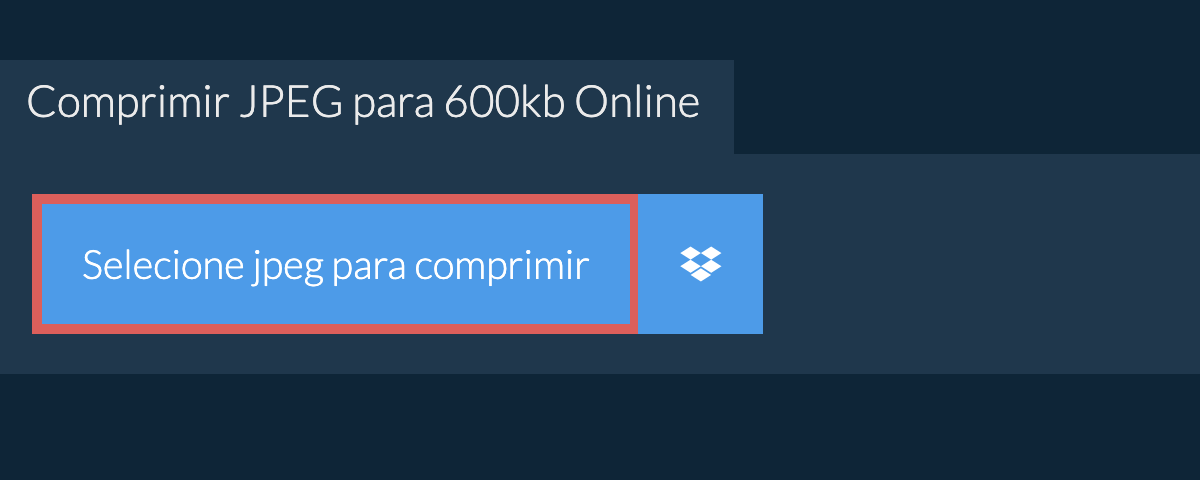 Comprimir jpeg para 600kb Online