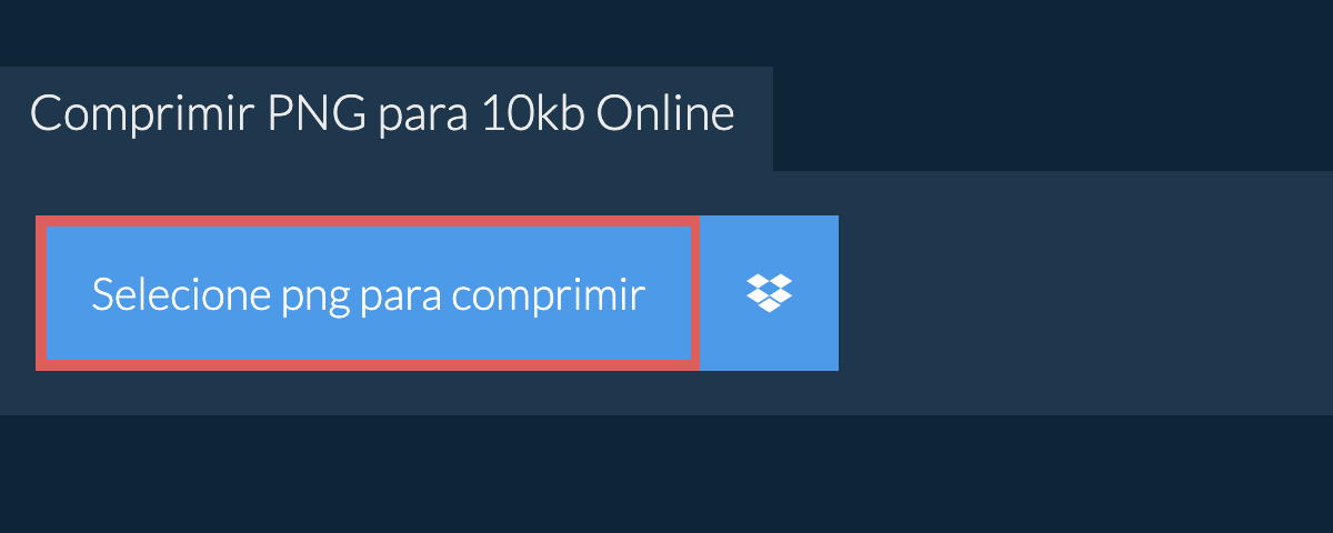 Comprimir png para 10kb Online