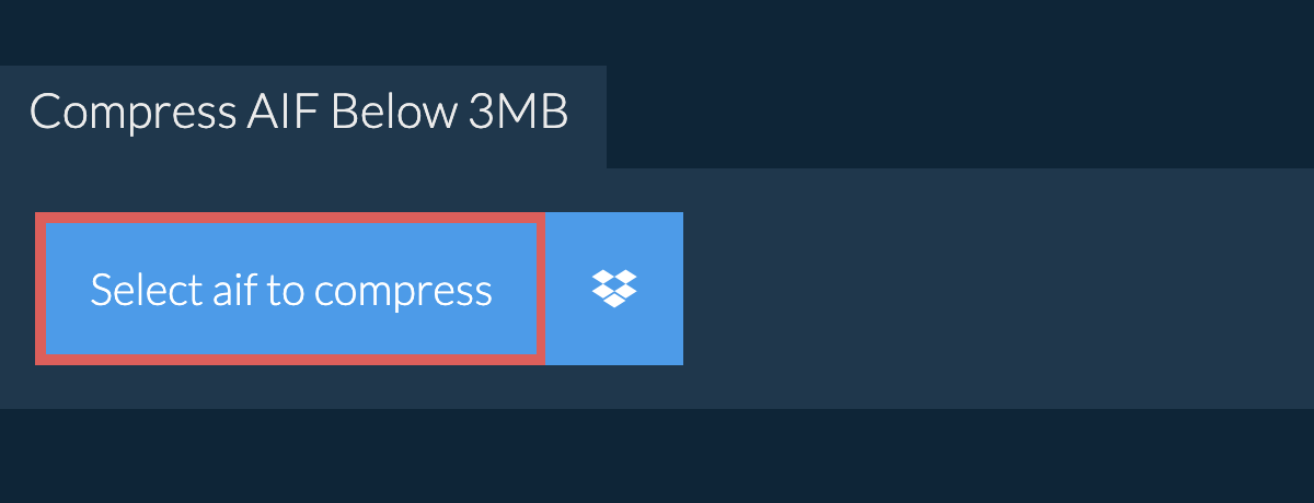 Compress aif Below 3MB