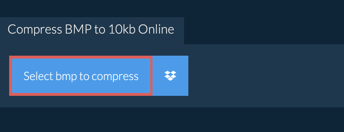 Compress bmp to 10kb Online