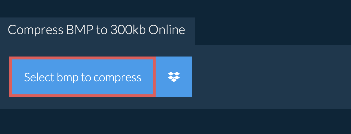 Compress bmp to 300kb Online