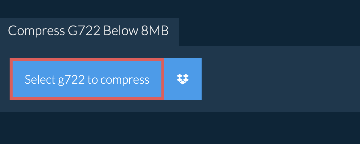 Compress g722 Below 8MB