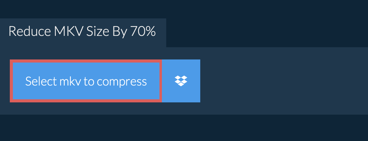 Reduce mkv Size By 70%