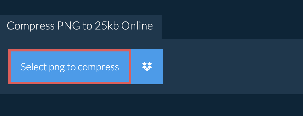 Compress png to 25kb Online