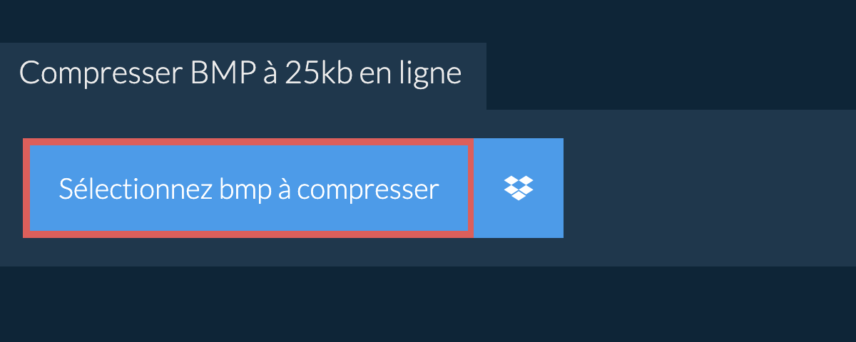 Compresser bmp à 25kb en ligne