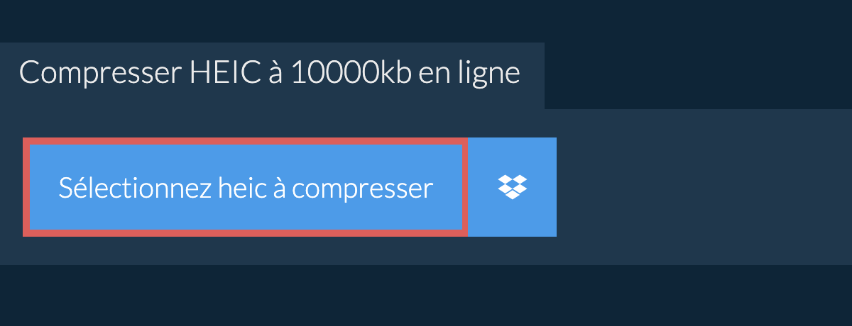 Compresser heic à 10000kb en ligne