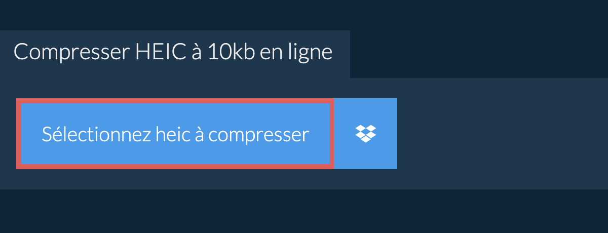 Compresser heic à 10kb en ligne