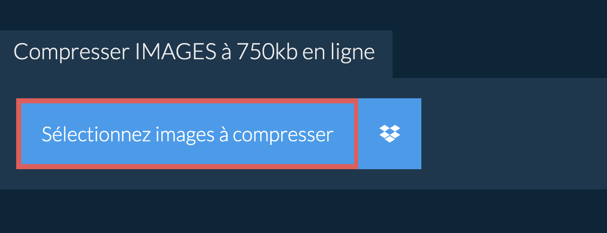 Compresser image à 750kb en ligne