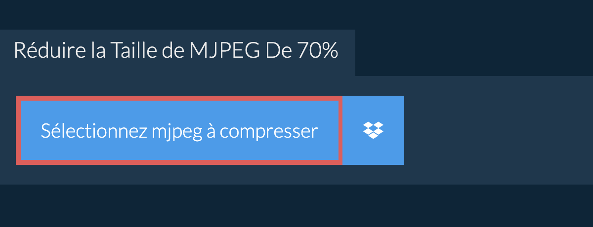 Réduire la Taille de mjpeg De 70%