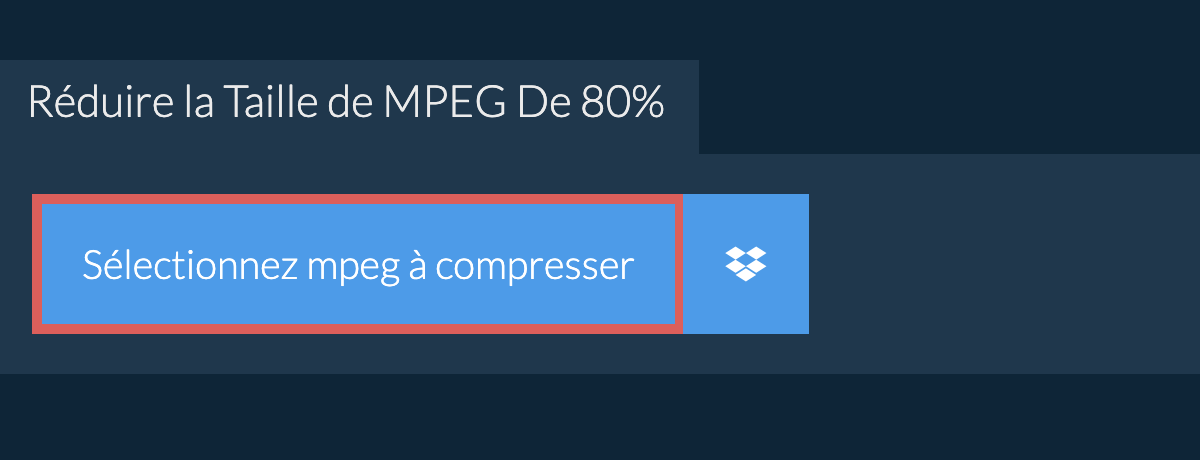 Réduire la Taille de mpeg De 80%