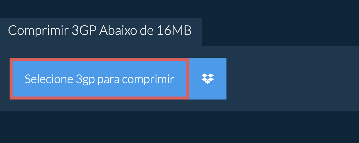 Comprimir 3gp Abaixo de 16MB