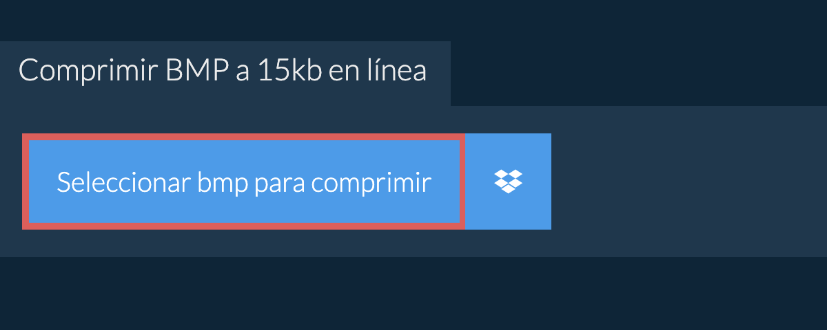 Comprimir bmp a 15kb en línea