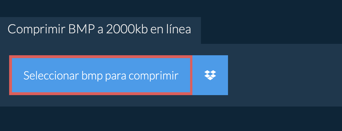 Comprimir bmp a 2000kb en línea