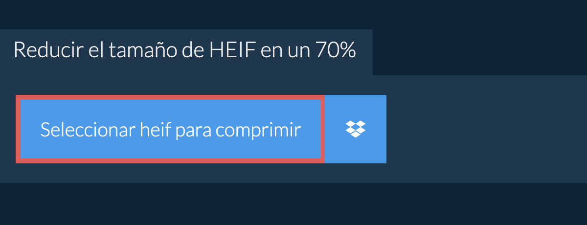 Reducir el tamaño de heif en un 70%