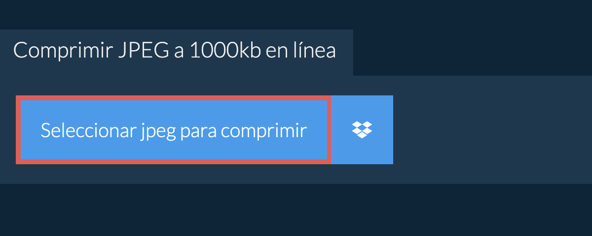 Comprimir jpeg a 1000kb en línea