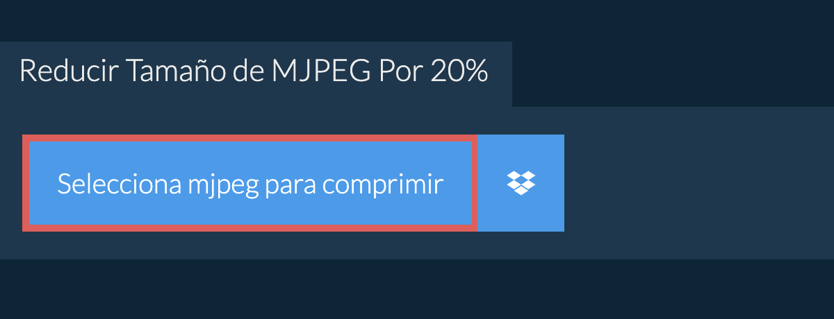 Reducir Tamaño de mjpeg Por 20%