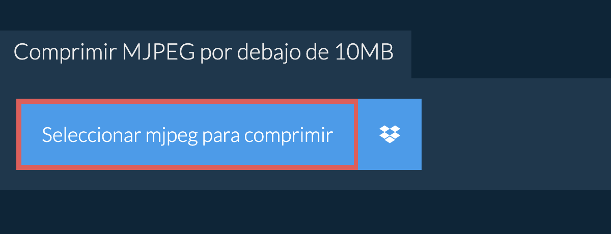 Comprimir mjpeg por debajo de 10MB