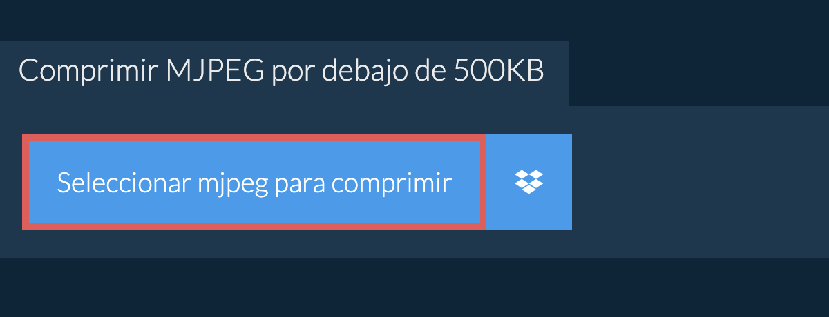 Comprimir mjpeg por debajo de 500KB