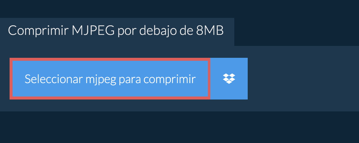 Comprimir mjpeg por debajo de 8MB