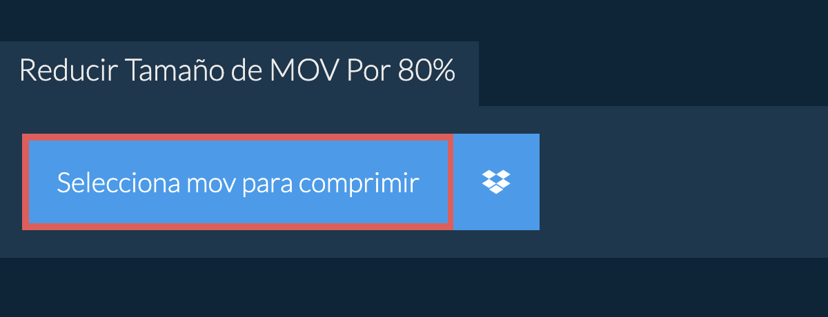 Reducir Tamaño de mov Por 80%