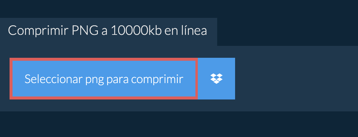 Comprimir png a 10000kb en línea