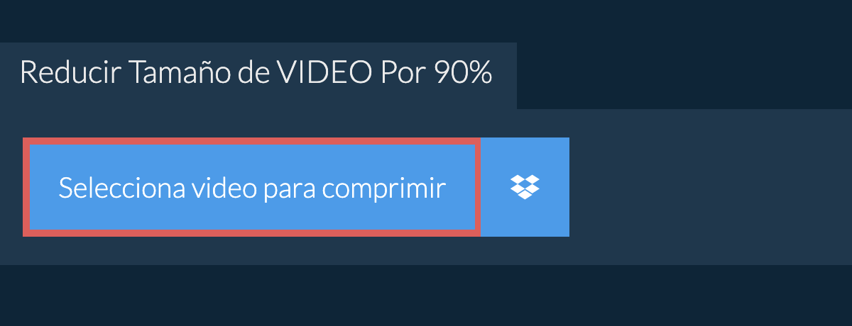 Reducir Tamaño de video Por 90%