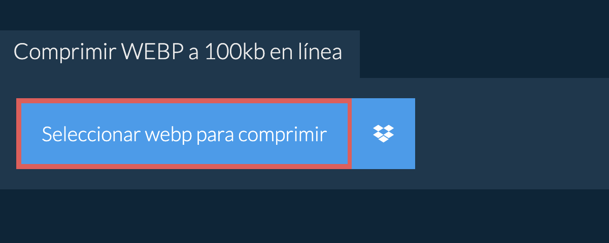 Comprimir webp a 100kb en línea