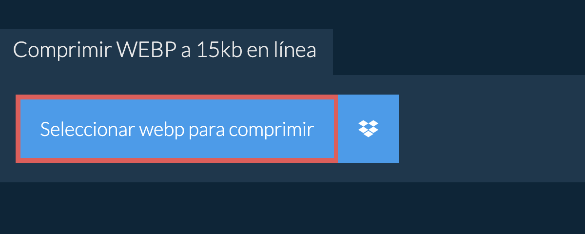 Comprimir webp a 15kb en línea