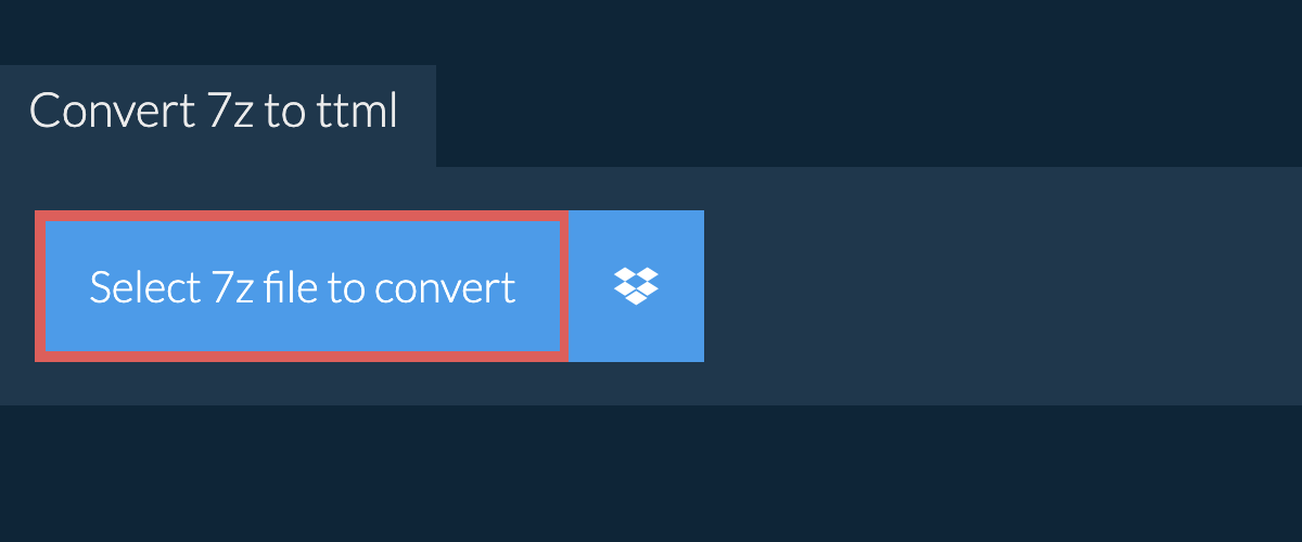 Convert 7z to ttml