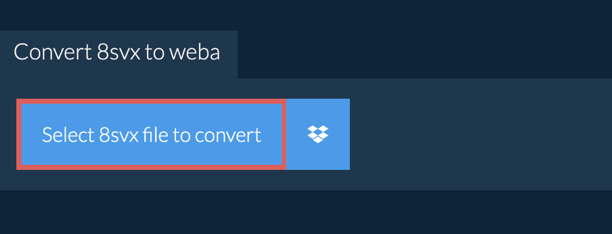 Convert 8svx to weba